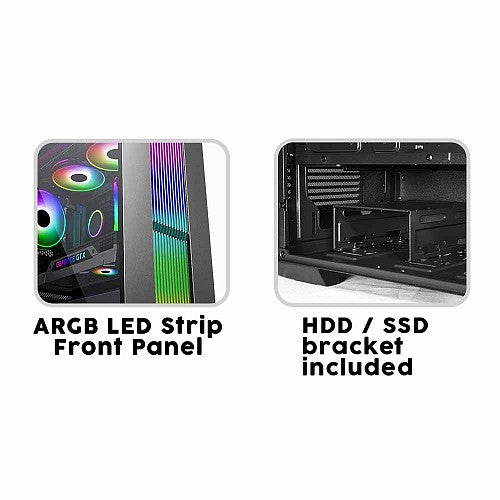 Armaggeddon TRON VII Micro ATX Gaming Case Black Armaggeddon TRON VII Micro ATX Gaming Case Black